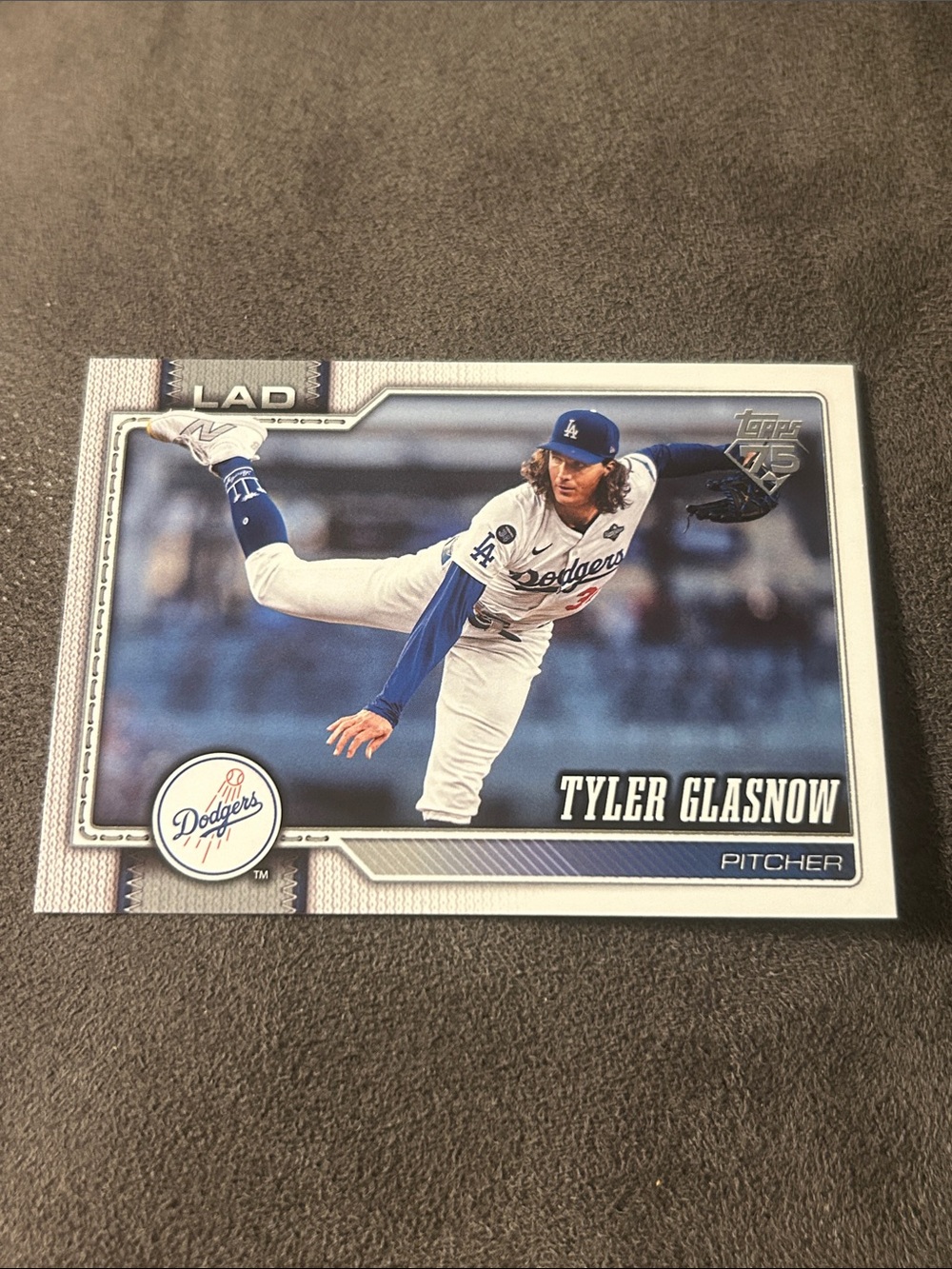 Tyler Glasnow Los Angeles Dodgers Baseball Trading Card
